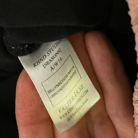 KHND Studios Lined Jogger Pants Zip Ankle Seasons A/W 16 Mauve Womens Medium 8 - Picture 11 of 13